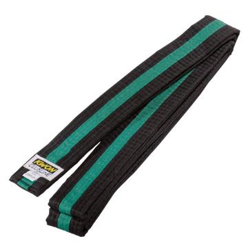 Centura neagra Kwon tresa verde