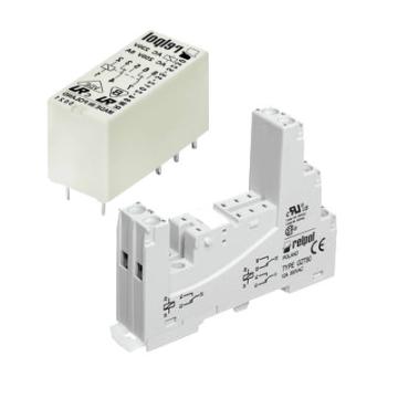 Releu contactor electromagnetic Relpol 8A 230v cu soclu de la Poltherm System Srl