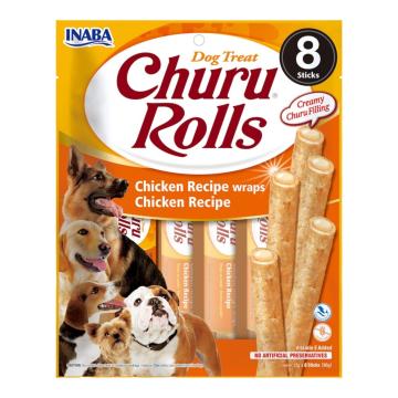 Hrana Churu Rolls pentru caini reteta de pui invelita in pui de la Club4Paws Srl