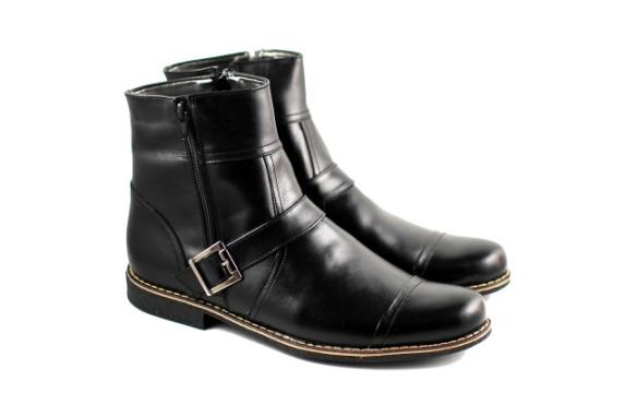 Ghete barbati piele naturala negre casual-elegante de la Deprobat.ro