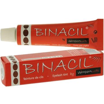 Vopsea gene si sprancene Binacil 15ml - maro castaniu de la Mezza Luna Srl.