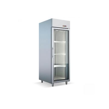 Frigider vertical inox cu 1 usa sticla Bambas UB 70 de la Clever Services SRL