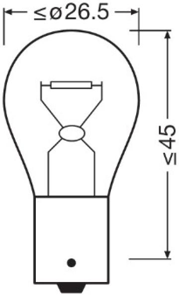 Bec camion 24V P21W Truckstar Pro +100% set 10 buc. Osram