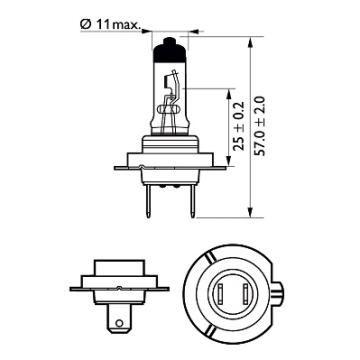 Bec far H7 55W 12V Racing Vision GT200 (blister) Philips de la Auto Care Store Srl
