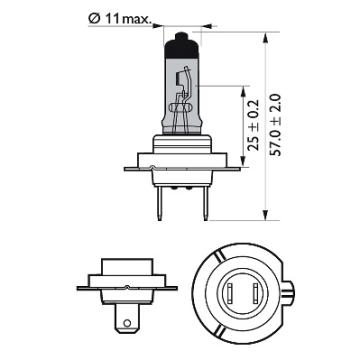 Bec far H7 55W 12V White Vision Ultra (blister) Philips de la Auto Care Store Srl