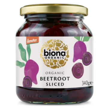 Conserva Sfecla rosie felii, bio, 340g, Biona