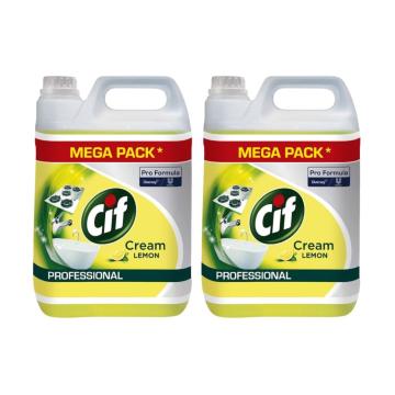 Crema de curatat non-abraziva lemon Cif Pro Formula 2x5l