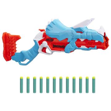 Jucarie Blaster Nerf Dinosquad - Tricera-blast 12 proiectile de la Novator Impex Srl