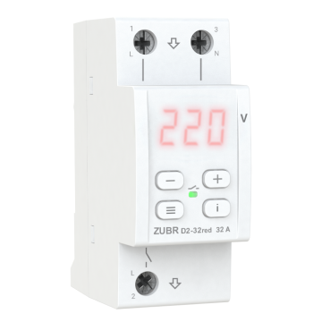 Releu de protectie tensiune monofazat Zubr, D2-40 Red, 40A de la Startpaadrop Automation Shop Srl