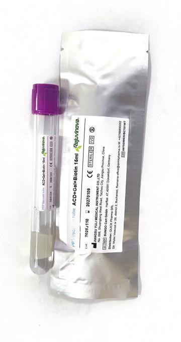 Eprubeta vacuum, ACD+ gel+ biotina, 5ml, 10 x PRP Rejuvinova de la Quick Pharma Srl