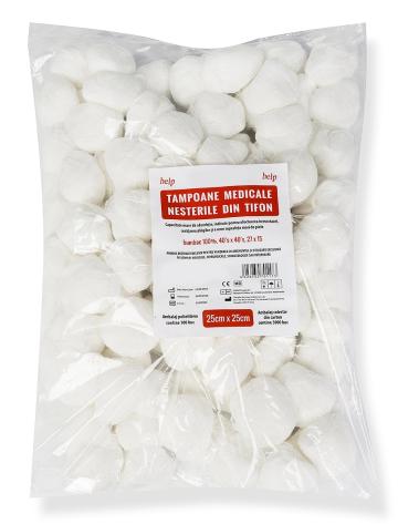 Tampoane chirurgicale nesterile 25 x 25 cm de la Medaz Life Consum Srl