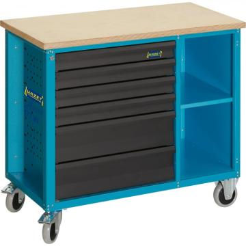 Banc de lucru neechipat pe role cu 6 sertare