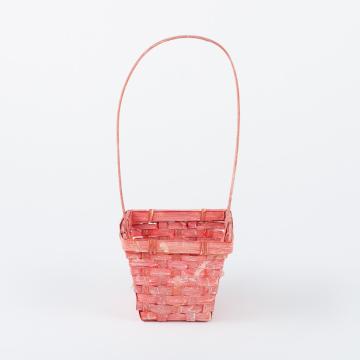 Cos florentin patrat rosu 12.5x12.5xH10/30