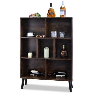 Biblioteca rustica vintage cu 3 nivele ODK de la Molifag Srl