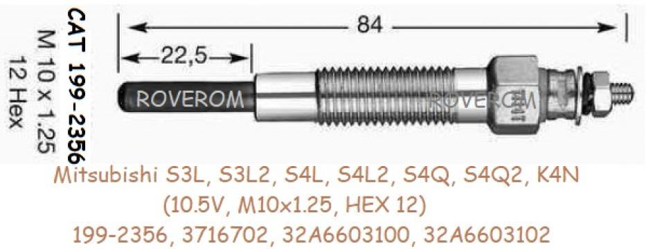Bujii Mitsubishi S3L2, S4L2, K4N, Caterpillar 302.5C, 303 de la Roverom Srl