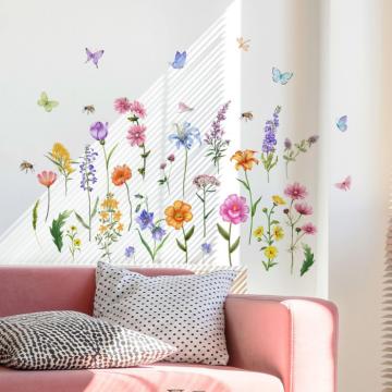 Autocolante perete de 70x100 cm, grosime 1 mm, flori de la Molifag Srl