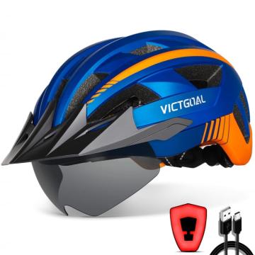 Casca de bicicleta cu ochelari magnetici detasabili de la Molifag Srl