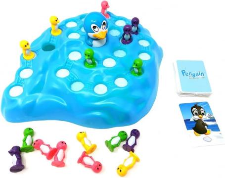 Joc pentru copii si adulti cu figurine pinguini