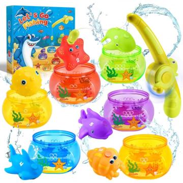 Jucarii magnetice de pescuit pentru baie set 13 piese de la Molifag Srl