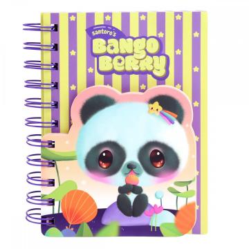 Bloc notes A6 cu spira Bangoberry Pally Panda, 280 pagini