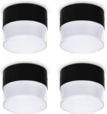 Spoturi rotunde de plafon 4x12W, 1200lm, 3 tente culoare