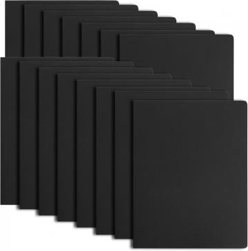 Caiete A4 neliniate, 30 foi, 60 pagini, coperte negre