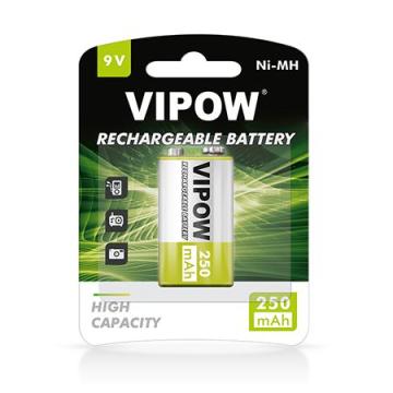 Acumulatori 9V 250MAH NI-MH blister 1B