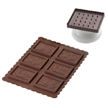 Decupator dreptunghi Biscuiti 4.7x5.7xh0.5 cm, forma silicon de la Focus Financiar Group