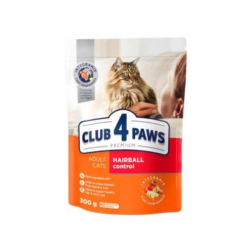 Hrana pisici Club 4 Paws Cat adult hairball control 300g de la Club4Paws Srl