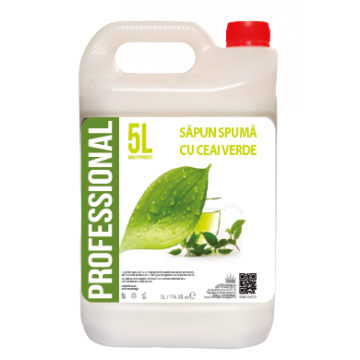 Sapun lichid spuma cu parfum Green Tea Profesional 5 L