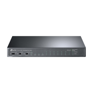 Switch 8 x RJ45 10 100 Mbps PoE, 2 x RJ45 1G, 1 x SFP 1G