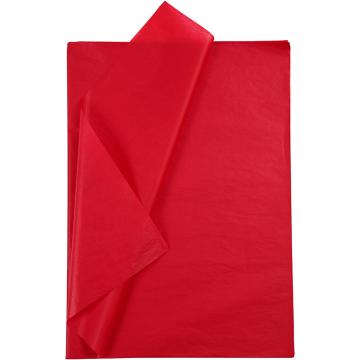 Set 20 buc, hartie de matase, 50x75cm, rosu