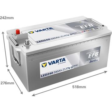Acumulator auto Varta EFB 240Ah 1200A 740500120