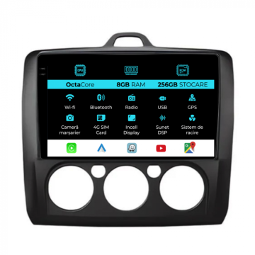 Navigatie dedicata Ford Focus (2004-2012), 9 inch, 8Gb Ram