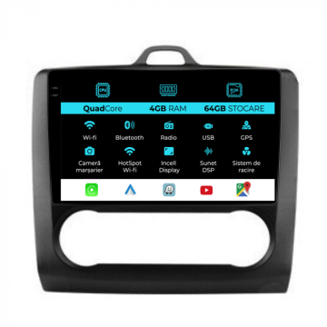 Navigatie dedicata Ford Focus (2004-2012),QuadCore, 9 inch