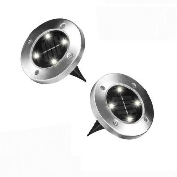 Set 2 x lampi solare cu 4 LED-uri si senzor de lumina