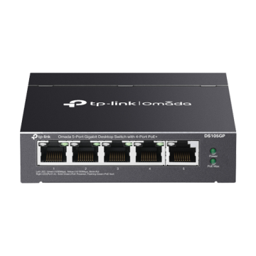 Switch 4 x RJ45 Gigabit PoE, 1 x RJ45 1G, Buget PoE 65W