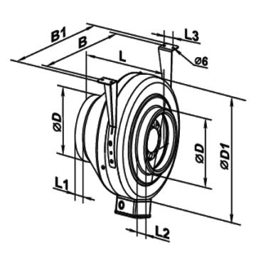 Ventilator centrifugal 125 de la Ventdepot Srl