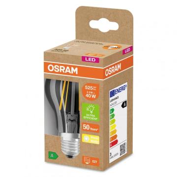 Bec LED Osram Classic A60, Ultra Efficient Light, E27, 2.5W