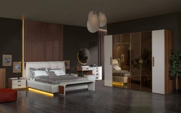 Dormitor cu pat de 180x200cm de la Intracom Trading Company Srl