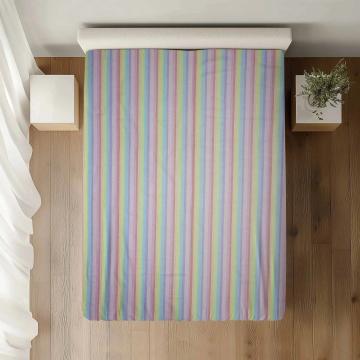 Cearceaf pat cu elastic, dimensiuni: 120x200x30, 100% bumbac