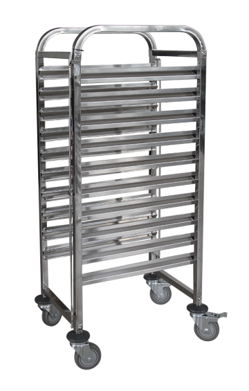 Carucior transport tavi gastronorm GN cu 10 niveluri, Raki