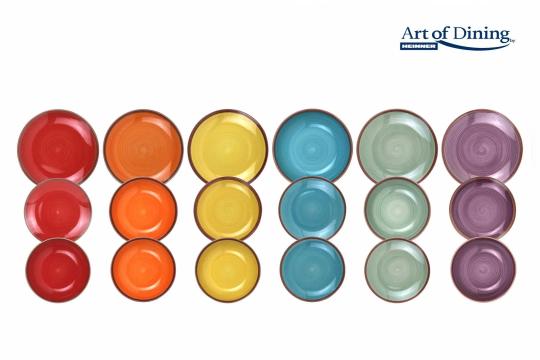 Serviciu masa ceramica 18pcs, Aquarelle, Art of Dining de la Eve Nasia S.r.l