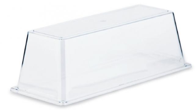 Set display bufet Raki, platou alb cu capac transparent
