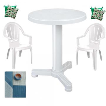 Set mobila balcon Vilhena masa 60 cm cu 2 scaune Milas de la Kalina Textile SRL