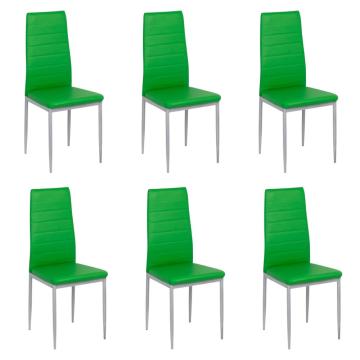 Set 6 scaune bucatarie - verde de la European Med Prod