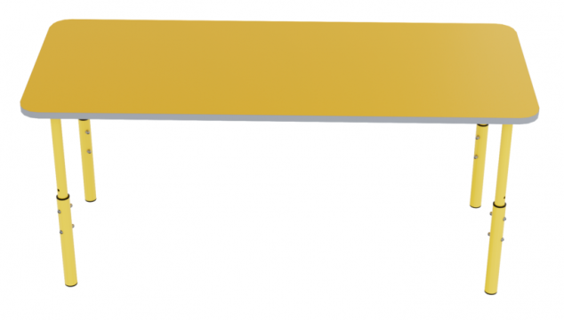 Masa dreptunghiulara pentru gradinita (1200x500x460-580mm)