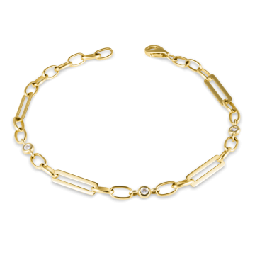 Bratara Milano aur galben 14K