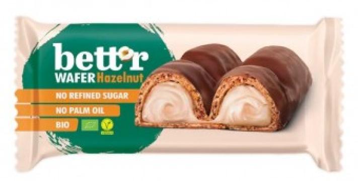 Napolitana cu crema de alune de padure bio 33g Bettr