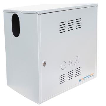 Firida 60x60x40 cm, cutie contor de gaz, gri, din tabla